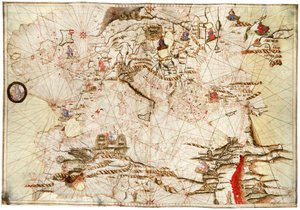 The Mediterranean, Black Sea and North East Atlantic, c.1550 by Angelo de Conte Freducci