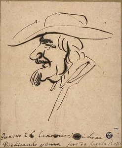 Caricature of Canon Sorri by Angelo de Rossi