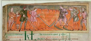Harvesting, from a Calendar, c.1030 (detail)