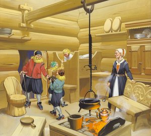 17th Century Norwegian Home by Angus McBride