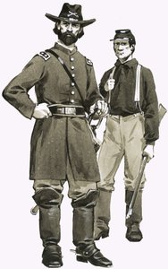 A US Cavalry Officer and Trooper by Angus McBride