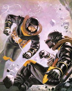 A Diving Expedition Led by Captain Jacques-Yves Cousteau by Angus McBride