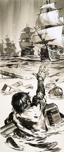 A Young Sailor Named Ingram, Survivor of the Sinking of the Royal George by Angus McBride