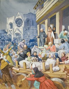 Abbot Suger (c.1081-1151) and the Building of the Abbey of St Denis by Angus McBride