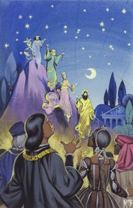 An Entertainment Created by Leonardo Da Vinci for the Court of Ludovico Sforza, Ruler of Milan by Angus McBride