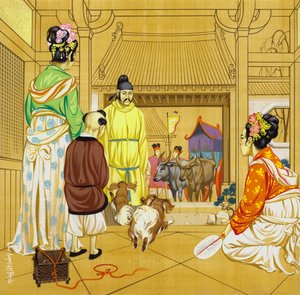 Chinese home in the 13th Century by Angus McBride