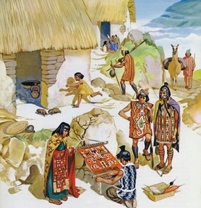 Home in Peru, c AD 100 by Angus McBride