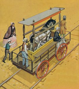 Horse-power locomotive by Angus McBride