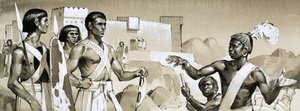 Hyksos, Pharaoh Kamose Instructs Specially-Trained Black Warriors in Battle Tactics by Angus McBride