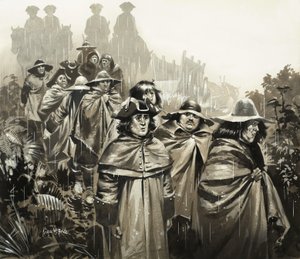 Men in the Rain by Angus McBride
