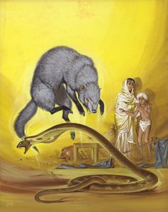 Mongoose killing snake in Indian home