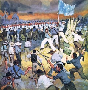 The Defence of the Eureka Stockade by Angus McBride