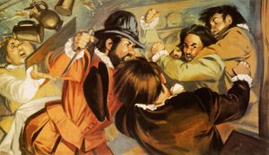 The Killing of the Poet, Christopher Marlowe by Angus McBride