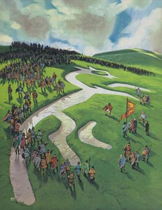 Uffington White Horse, Built by Alfred The Great After the Battle at Ashdown Against the Danes by Angus McBride