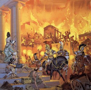 Unidentified Roman attack by Angus McBride
