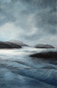 Misty Coastal Waves
