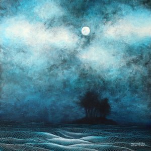 Moonlit Island Night by Ania Witwitzka