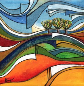 Abstract Hills And Trees