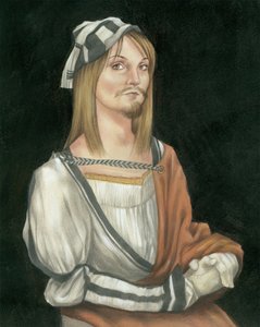 Self Portrait With Facial Hair, 2011 by Anita Kunz