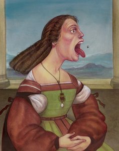Woman Eating A Fly