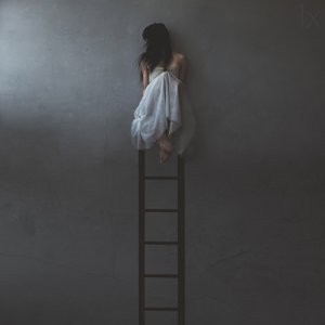 Solitary Woman On Ladder
