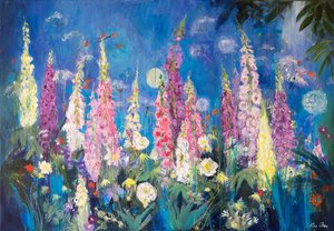 Foxgloves and Alliums