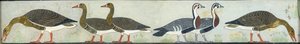 Copy of wall painting from Mastaba of Itet, Medum IV, 93-94 geese, 20th century