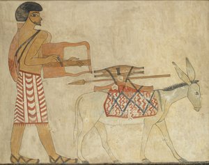 Copy of Wall Painting, Private Tomb 3 of Khnumhotpe III, Beni Hasan by Anna