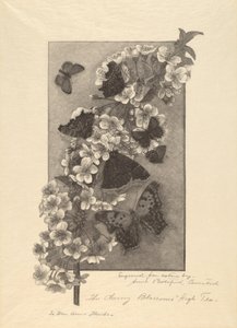 The Cherry Blossoms - High Tea by Anna Botsford Comstock