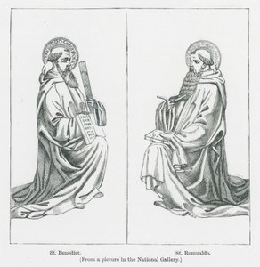 St Benedict, St Romualdo by Anna Brownell Jameson