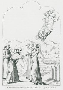St Francis Encounters Poverty, Chastity, and Obedience by Anna Brownell Jameson