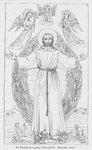 St Francis in a Glory of Seraphim by Anna Brownell Jameson