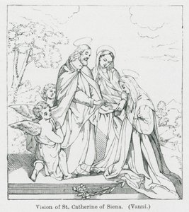 Vision of St Catherine of Siena by Anna Brownell Jameson