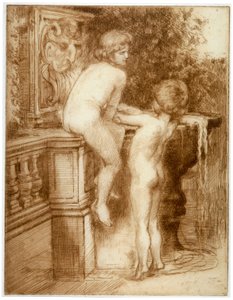 Two Boys at a Water Fountain, c. 1864-1930 by Anna Lea Merritt