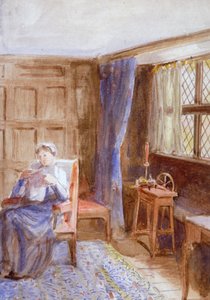 Woman Reading a Letter by Anna Lea Merritt
