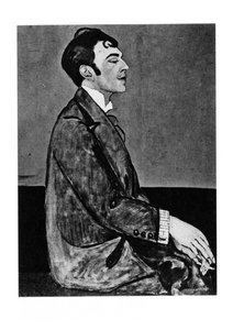 Portrait of the poet Osip Mandelstam by Anna Mikhaylovna Zelmanova Tchudovskaya