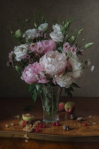 Peonies and Summer Fruit