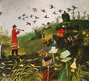 Bird Piper with Black Birds