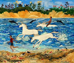 Exercising a Unicorn, 2012 by Anna Pugh