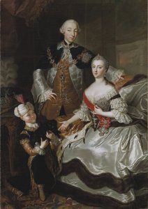 Portrait of Grand Duke Pyotr Fyodorovitch and Grand Duchess Catherine Alekseyevna by Anna Rosina Lisiewska