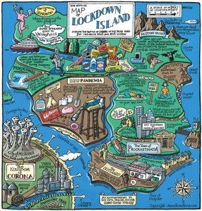 Map of Lockdown Island, 2020