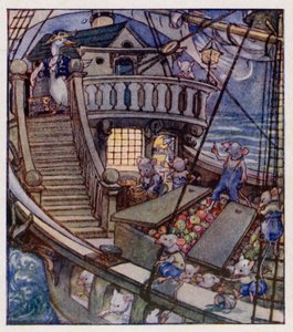 Nursery Rhyme: I Saw A Ship A-Sailing by Anne (after) Anderson