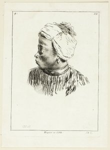 Head of Black (Profile) by Anne Claude Philippe Caylus