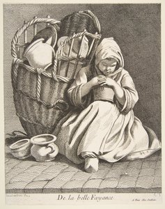Pottery Peddler, 1738 by Anne Claude Philippe de Caylus