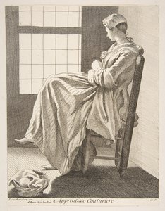 Sewing Apprentice by Anne Claude Philippe de Caylus