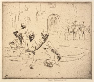 Black Woman at a Fountain by Anne Goldthwaite