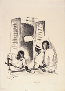 Pool Room by Anne Goldthwaite