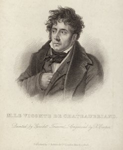 Portrait of vicomte de Chateaubriand by Anne Louis Girodet de Roucy Trioson
