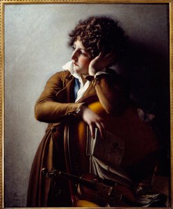 Portrait of young Romainville Trioson, son of Dr. Benoit Francois Trioson by Anne Louis Girodet de Roucy Trioson