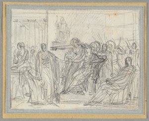 Scene from the Last Act of Corneille by Anne Louis Girodet de Roucy Trioson